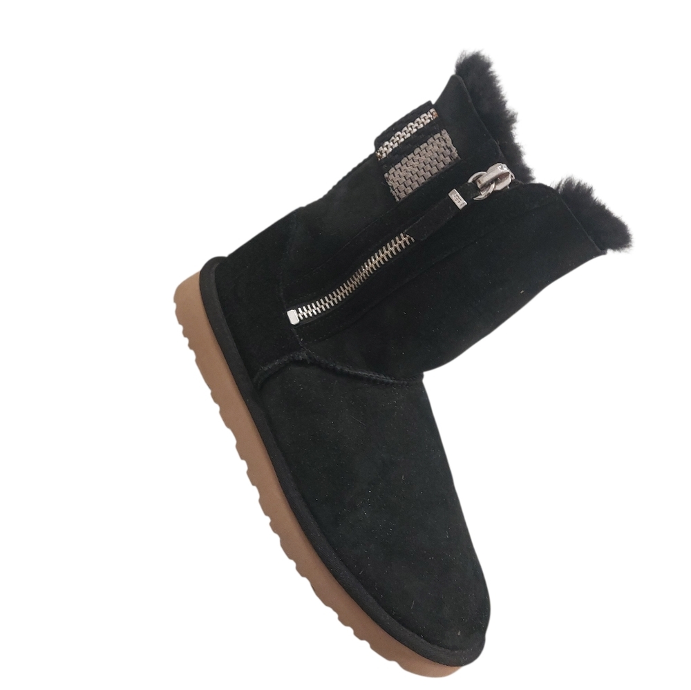 Ugg Metallic Double zipper Patterned Winter Boots… - image 8